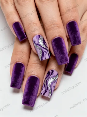 Velvet Nail Design #253 Image
