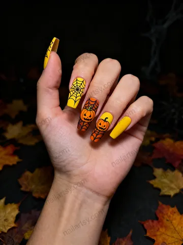 Yellow Nail Design #394 Image