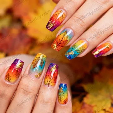 Rainbow Nail Design #520 Image