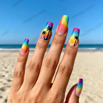 Squoval Nail Design #870 Image