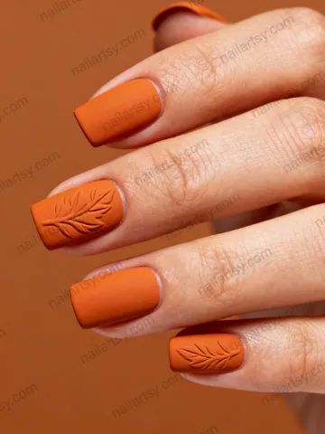 Orange Nail Design #197 Image