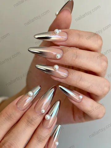 Pearl Nail Design #926 Image