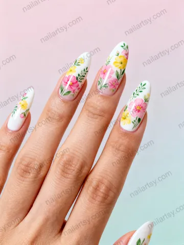 White Nail Design #361 Image