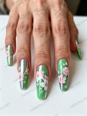 Glitter Nail Design #835 Image