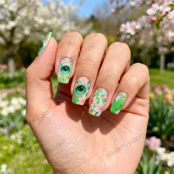 Green Nail Design #745 Image