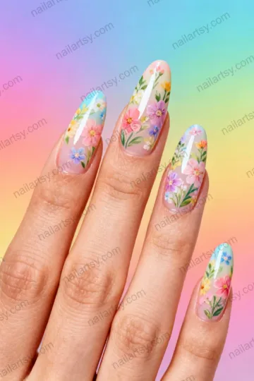 Floral Nail Design #279 Image