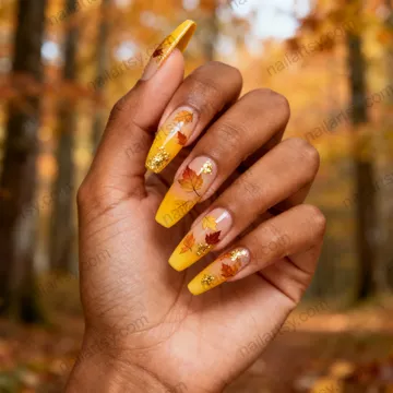 Yellow Nail Design #385 Image