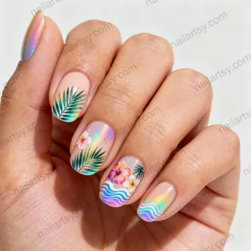 Aurora Nail Design #713 Image