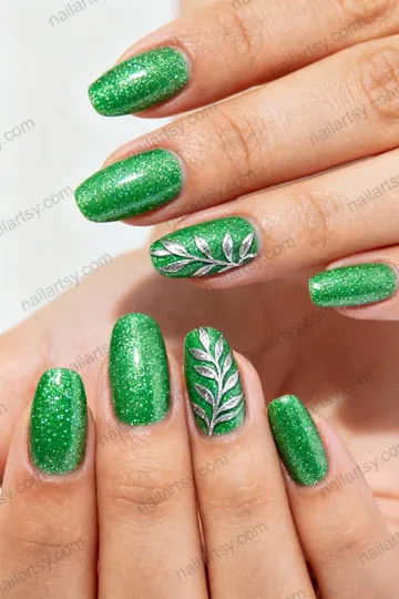 Glitter Nail Design #842 Image