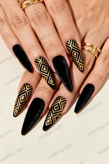 Velvet Nail Design #946 Image