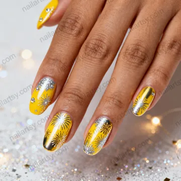 Yellow Nail Design #384 Image