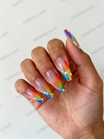 Pearl Nail Design #820 Image