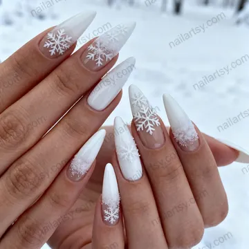 White Nail Design #356 Image