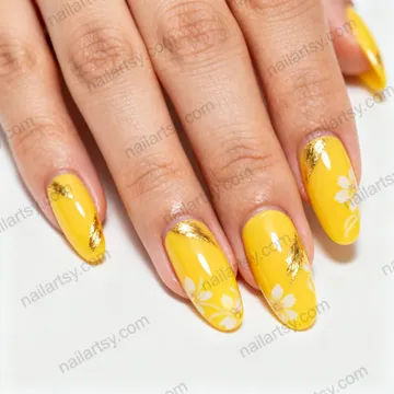 Yellow Nail Design #371 Image