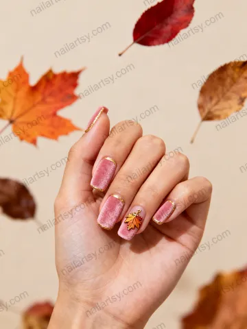 Velvet Nail Design #225 Image