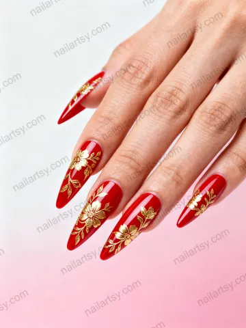 Floral Nail Design #862 Image