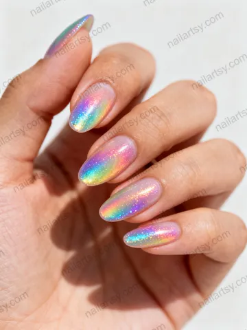 Rainbow Nail Design #834 Image