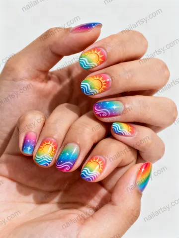 Aurora Nail Design #1021 Image