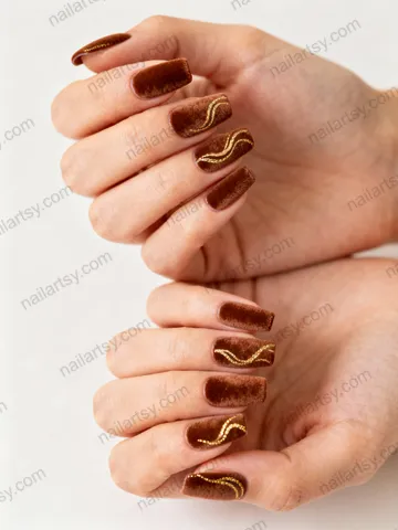 Velvet Nail Design #84 Image