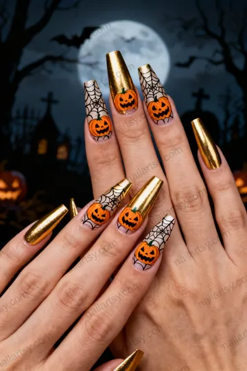 Gold Nail Design #749 Image