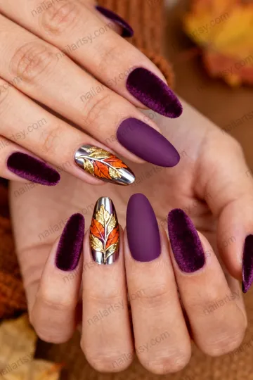 Purple Nail Design #472 Image