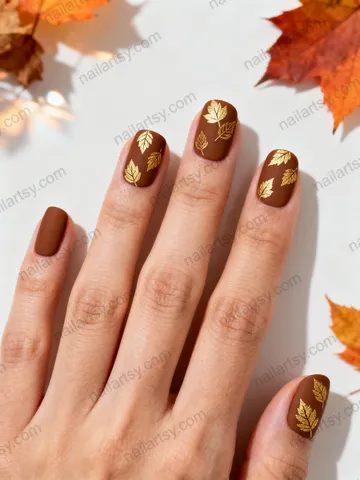 Brown Nail Design #91 Image