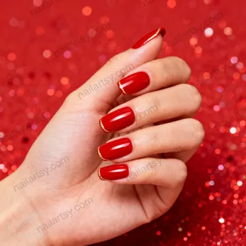 Squoval Nail Design #810 Image