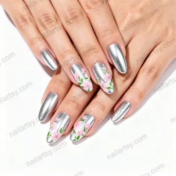 Floral Nail Design #324 Image