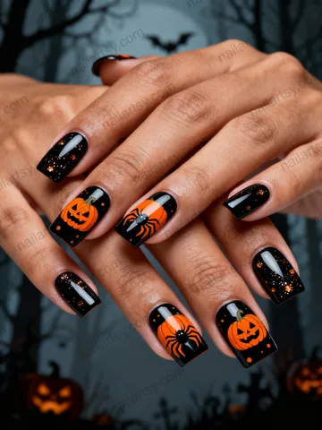 Black Nail Design #601 Image