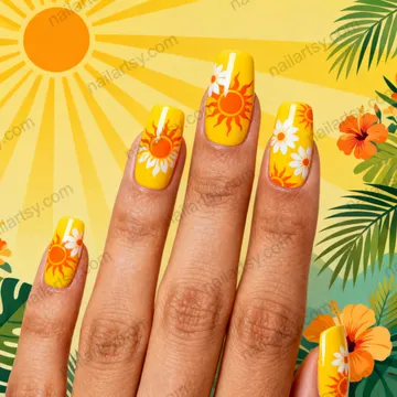 Yellow Nail Design #440 Image