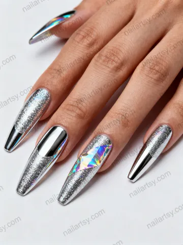 Glitter Nail Design #119 Image