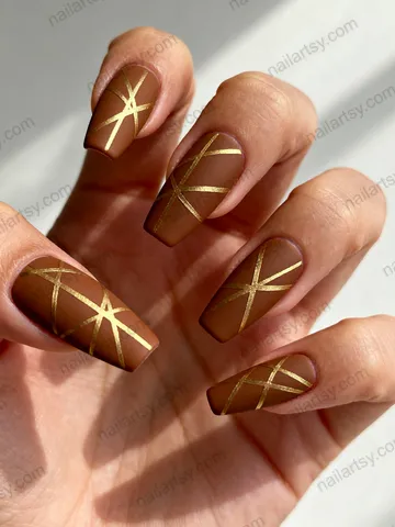 Brown Nail Design #86 Image