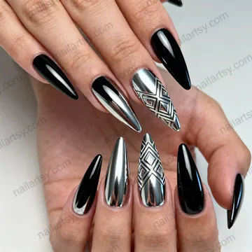 Chrome Nail Design #766 Image