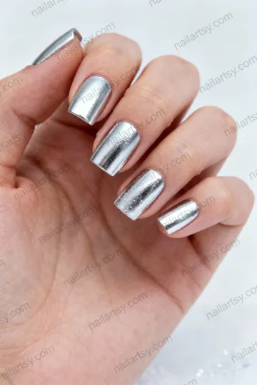 Silver Nail Design #458 Image