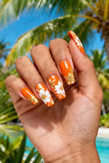 Orange Nail Design #216 Image