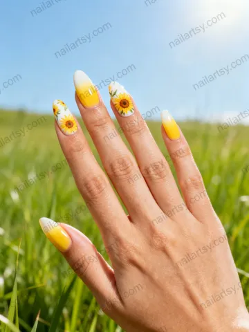 Yellow Nail Design #391 Image