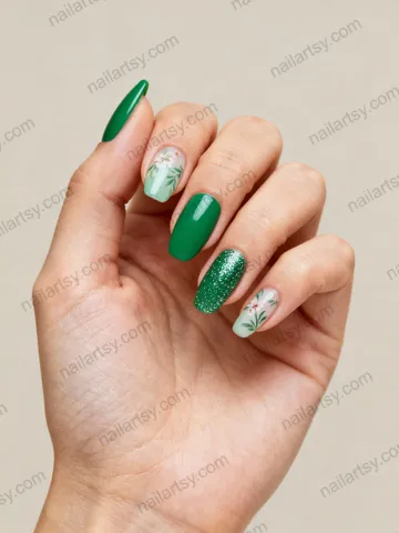 Green Nail Design #871 Image