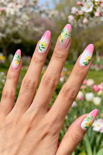 Floral Nail Design #786 Image