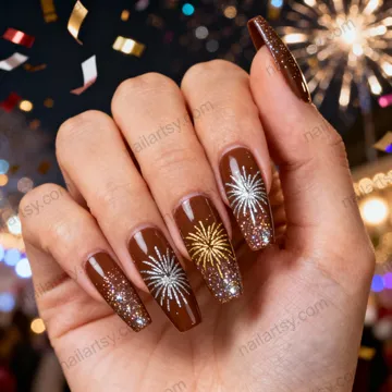 Brown Nail Design #92 Image