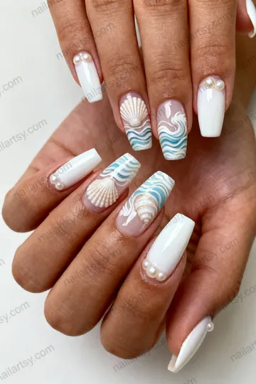 Pearl Nail Design #350 Image
