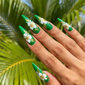 Floral Nail Design #792 Image
