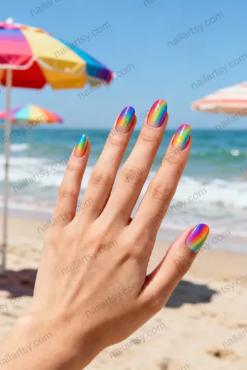 Rainbow Nail Design #565 Image