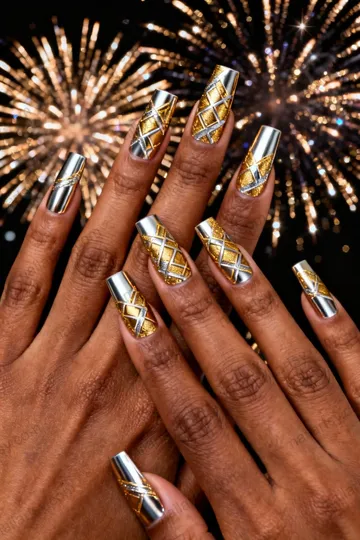Gold Nail Design #603 Image