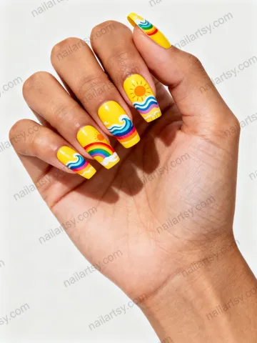 Round Nail Design #579 Image