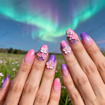 Floral Nail Design #700 Image