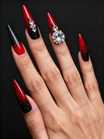 Glitter Nail Design #823 Image