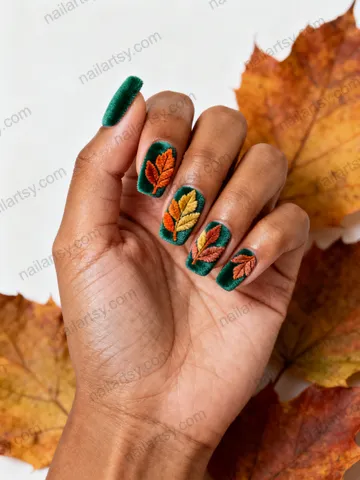 Velvet Nail Design #455 Image