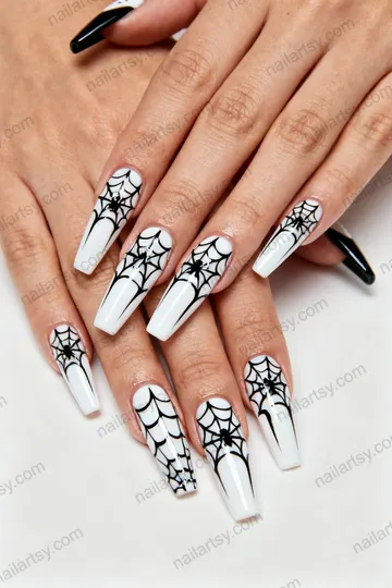 White Nail Design #370 Image