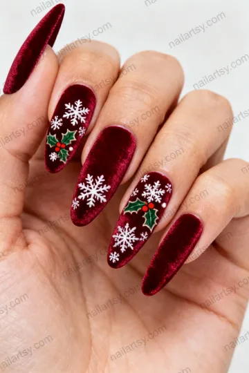 Velvet Nail Design #479 Image