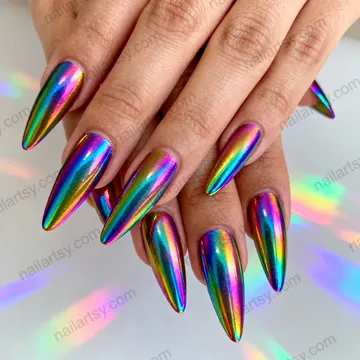 Rainbow Nail Design #648 Image